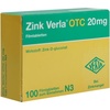VERLA-PHARM ARZNEIMITTEL ZINK VERLA OTC 20 mg Filmtabletten 100 St VERLA-PHARM ARZNEIMITTEL ZINK VERLA OTC 20 mg Filmtabletten 100 St