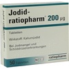 Ratiopharm JODID ratiopharm 200 µg Tabletten 50 St Ratiopharm JODID ratiopharm 200 µg Tabletten 50 St