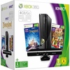 Microsoft Xbox 360 Slim 4 GB schwarz + Kinect + Disneyland + Kinect Adventures (Bundle)