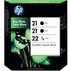 HP 21 2x schwarz +22 CMY (SD400AE) HP 21 2x schwarz +22 CMY (SD400AE)