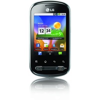 LG P350 Optimus Me silber / schwarz