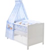 Julius Zöllner Komplettbett Nelly, weiß, 70 x 140 cm - Kuschelbär, blau Julius Zöllner Komplettbett Nelly, weiß, 70 x 140 cm - Kuschelbär, blau