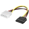 Wentronic Stromkabel 4 Pin IDE auf 15 Pin SATA 0,13m Wentronic Stromkabel 4 Pin IDE auf 15 Pin SATA 0,13m