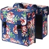 Basil Blossom Roses M-Double Bag Gepäckträgertasche - blau Basil Blossom Roses M-Double Bag Gepäckträgertasche - blau