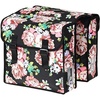 Basil Blossom Roses S-Double Bag Gepäckträgertasche - schwarz Basil Blossom Roses S-Double Bag Gepäckträgertasche - schwarz