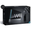 Nintendo Wii schwarz + Sensorleiste + Ständerplatte (Bundle)