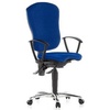 Topstar Wellnessstuhl / Bürostuhl X-ERCISE CHAIR Stoff blau Chrom Topstar Wellnessstuhl / Bürostuhl X-ERCISE CHAIR Stoff blau Chrom