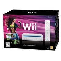 Nintendo Wii + Zumba Fitness 2 + Wii Sports (Bundle)