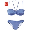Bügel-Bandeau-Bikini Gr. 36, Cup C, hellblau, Bikini-Sets, 408833-36 Cup C