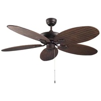 La Creu Deckenventilator Phuket Kupferrot braun