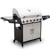 Broilmaster Profi Edelstahl BBQ Gasgrill 6 + 1 schwarz-silber mit Timer Broilmaster Profi Edelstahl BBQ Gasgrill 6 + 1 schwarz-silber mit Timer