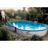 myPOOL Achtformbecken Premium 625 x 360 x 150 cm inkl. Sandfilteranlage und Edelstahlleiter