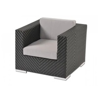 aniba Design Sessel Polyrattan 101 x 101 x 71 cm inkl. Polster