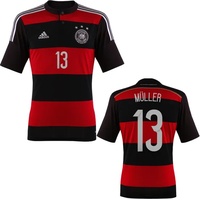Adidas DFB Kinder Auswärts Trikot Müller 2014 black/victory red/matte silver Gr. 164 Adidas DFB Kinder Auswärts Trikot Müller 2014 black/victory red/matte silver Gr. 164