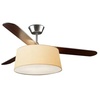 La Creu Deckenventilator Belmont Nickel/beige