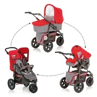 Hauck Viper Trio Set Charcoal/Red