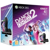 Microsoft Xbox 360 Slim 4 GB + Dance Central 2 + Kinect Adventures (Bundle)
