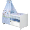 Julius Zöllner Komplettbett, Eulenfreunde blau, (7-tlg.) weiß Julius Zöllner Komplettbett, Eulenfreunde blau, (7-tlg.) weiß
