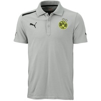 Puma Borussia Dortmund Herren Poloshirt limestone gray/black L Puma Borussia Dortmund Herren Poloshirt limestone gray/black L