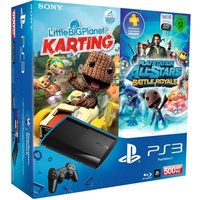Sony PS3 Super Slim 500 GB + LittleBigPlanet Karting + PlayStation All-Stars Battle Royale (Bundle)