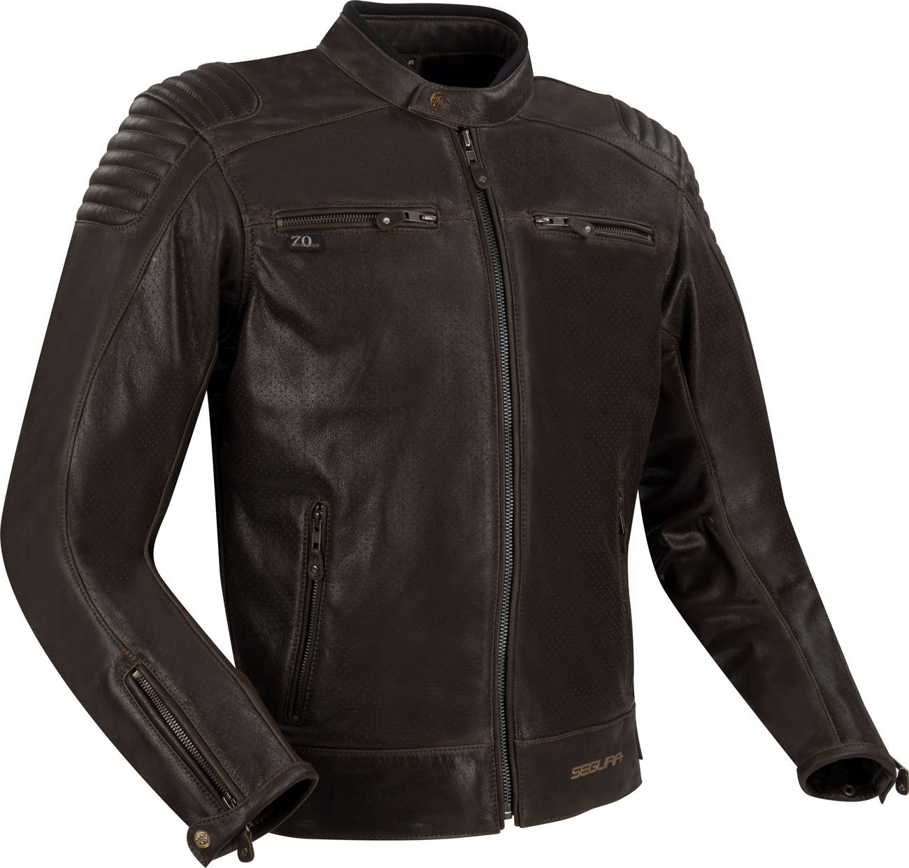 Segura Express, veste en cuir - Marron - M