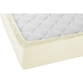 biberna Spannbettlaken Feinbiber 90-100 x 190-200 cm beige