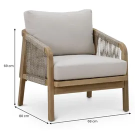 Idimex Sanya Gartenlounge 4-tlg. Natur/Beige