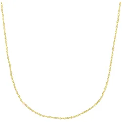 Collierkettchen AMOR "Classics, Singapurkettengliederung, 9198474", gelb (gelbgold 375), Halsketten, Damen, Gelbgold 375, L: 38cm, Made in Germany