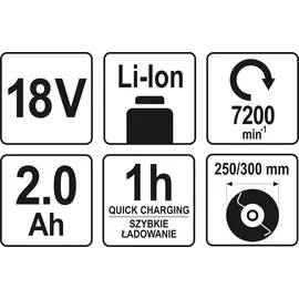 Yato YT-82830 inkl. 1 x 2 Ah