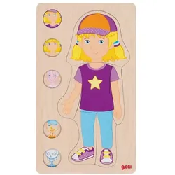 Goki Schichtenpuzzle Mädchen