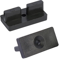 100st WPC Clips, 7mm Versteckte Befestigung Abstandshalter Clip, Terrassenclips Kunststoff für WPC/BPC Dielen, Terrassendielen Terrassenclips mit Schrauben wpc clips (7 MM)