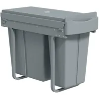Homcom Einbaumülleimer 30 l Grau