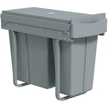 Homcom Einbaumülleimer 30 l Grau