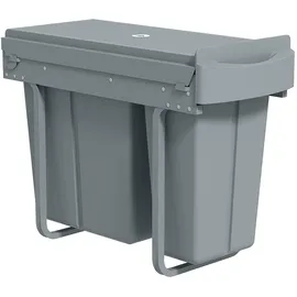 Homcom Einbaumülleimer 30 l Grau
