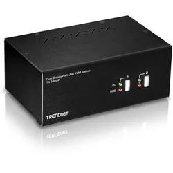 TRENDnet TK-240DP DisplayPort KVM Switch, 2-Port Dual Monitor