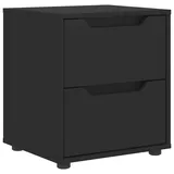 vidaXL Nachtschrank VISNES 45 x 40 x 50 cm Schwarz
