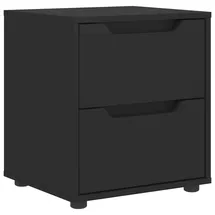 vidaXL Nachtschrank VISNES 45 x 40 x 50 cm Schwarz
