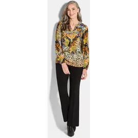 GOLDNER Elegante Printbluse Gelb 20