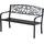 Outsunny Gartenbank 126 x 60 x 85 cm schwarz
