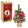 IDENA 31901 - Deko Weihnachtsbaum mit 10 LED in Warmweiß, ca. 40 cm, Tannenbaum mit Baumschmuck in Rot-Gold, Weihnachtsdeko für Innen, batteriebetrieben mit Timer