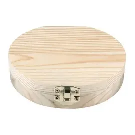 Rayher Holzbox für Milchzähne 12 cm ø 1-tlg. Natur