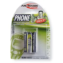 Ansmann 5030142 NiMH Micro AAA Akku, Dect-Telefon, 800 mAh, 3er Pack