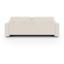 Home Affaire 3-Sitzer HOME AFFAIRE "Stevinson Schlafsofa mit Bettkasten, Maße B/H/T: 229/87/97 cm", beige (creme), B:229cm H:87cm T:97cm, 100% Polyester, Sofas, mit Wellenunterfederung, 2 Rückenkissen und 2 Zierkissen