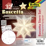 Folia Bascetta-Stern Bastelpapier 115 g/m2 20 x 20 cm 32 Blatt