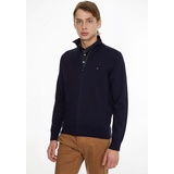 Tommy Hilfiger Strickjacke mit Label-Stitching, marine M