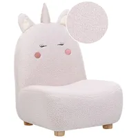 Beliani Kindersessel LULEA in Rosa/Braun - (W) 50 x (H) 75 x (L) 54 cm | Gr.: onesize