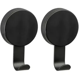 Wenko Pavia Wandhaken 2er Set Schwarz