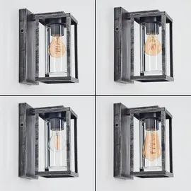 hofstein Wandlampe im modernen Look (MPNR) Schwarz/Silber