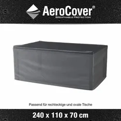 AEROCOVER Atmungsaktive Schutzhülle für Tische 240x110xH70 cm
