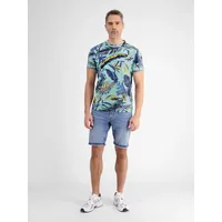 Lerros T-Shirt im Hawaiian-Style - Iced Mint S